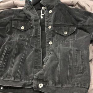Black jean jacket